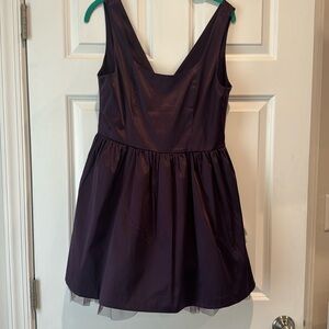 Elegant Purple Sleeveless Dress